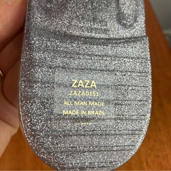 NWOB Steve Madden women’s Zaza bubble strap sandals silver size 9 - Picture 6 of 7
